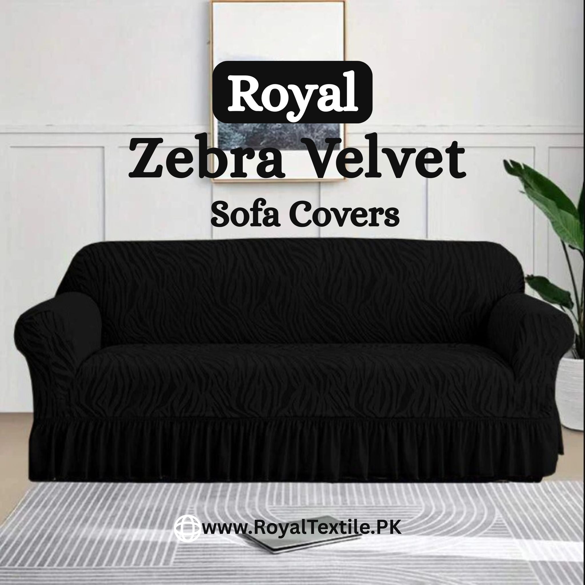 Zebra Velvet Sofa Covers