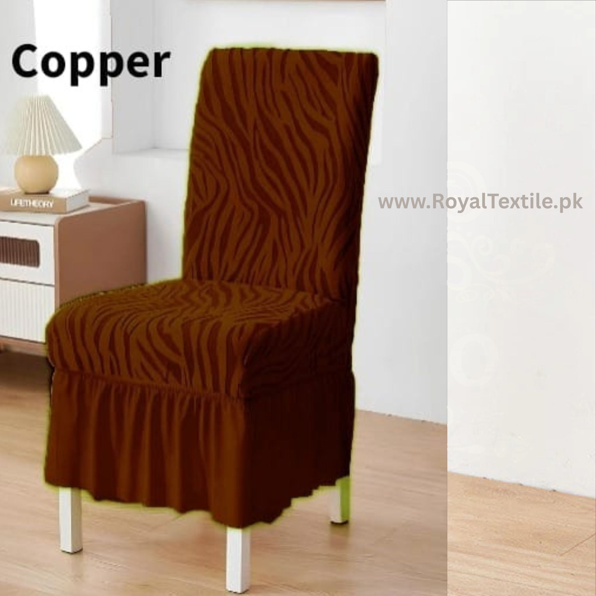 Zebra Velvet Chair Covers