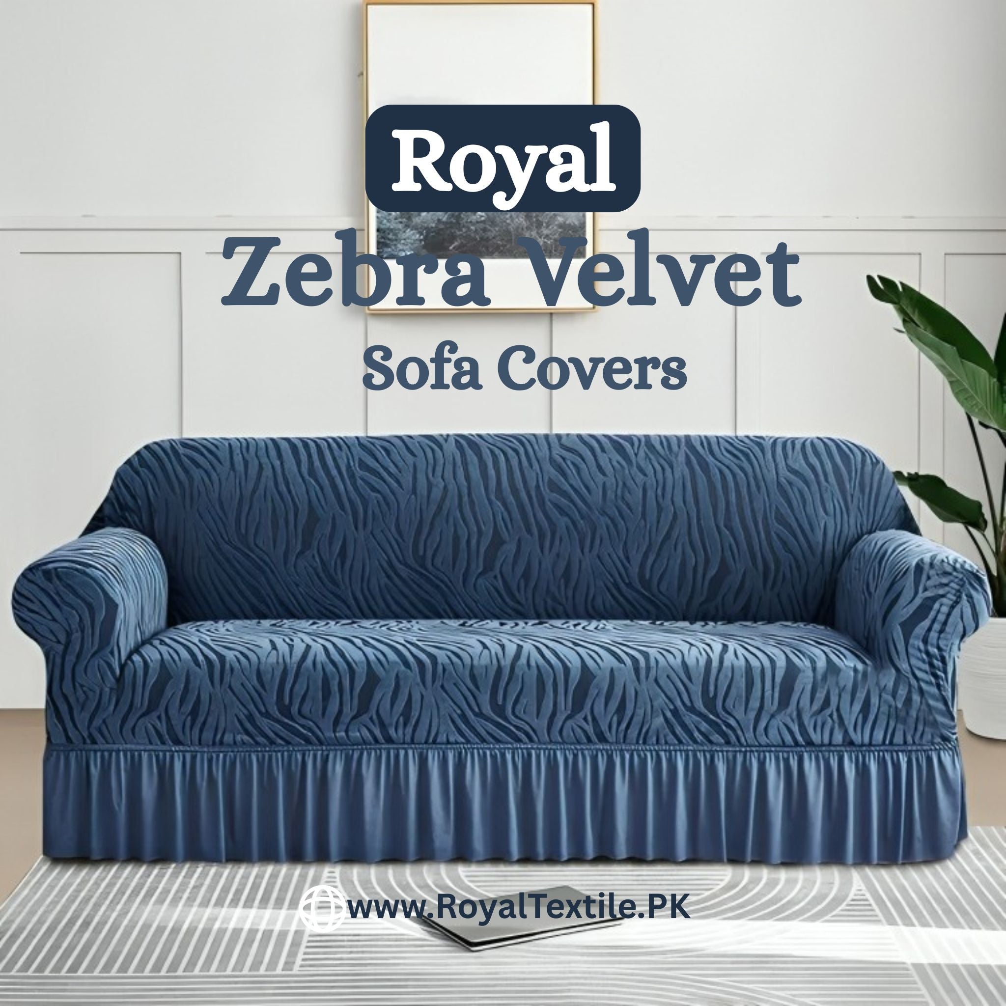 Zebra Velvet Sofa Covers