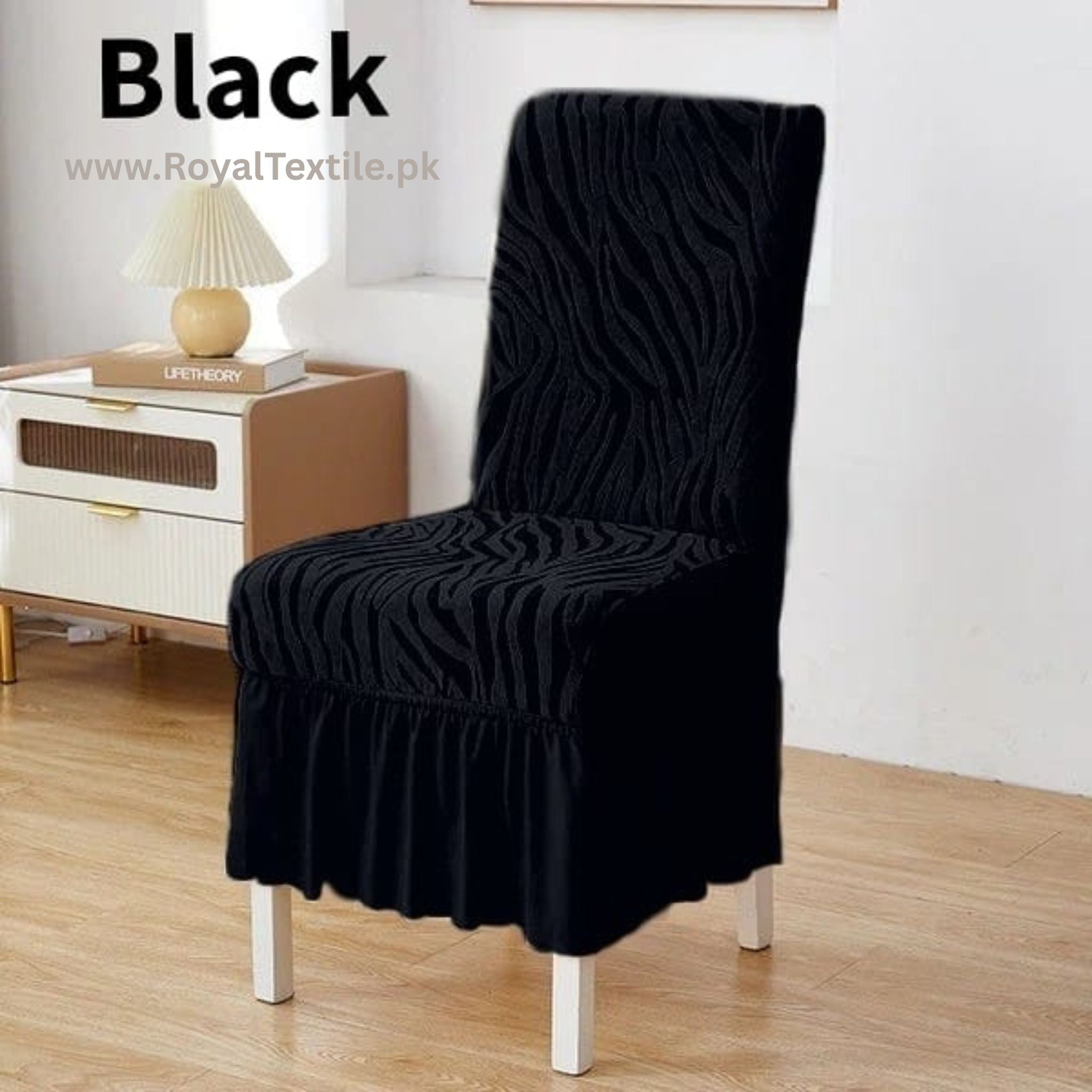 Zebra Velvet Chair Covers