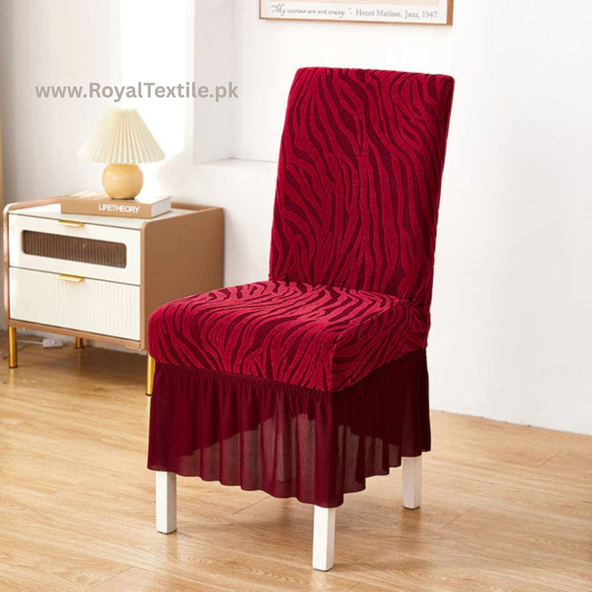 Zebra Velvet Chair Covers