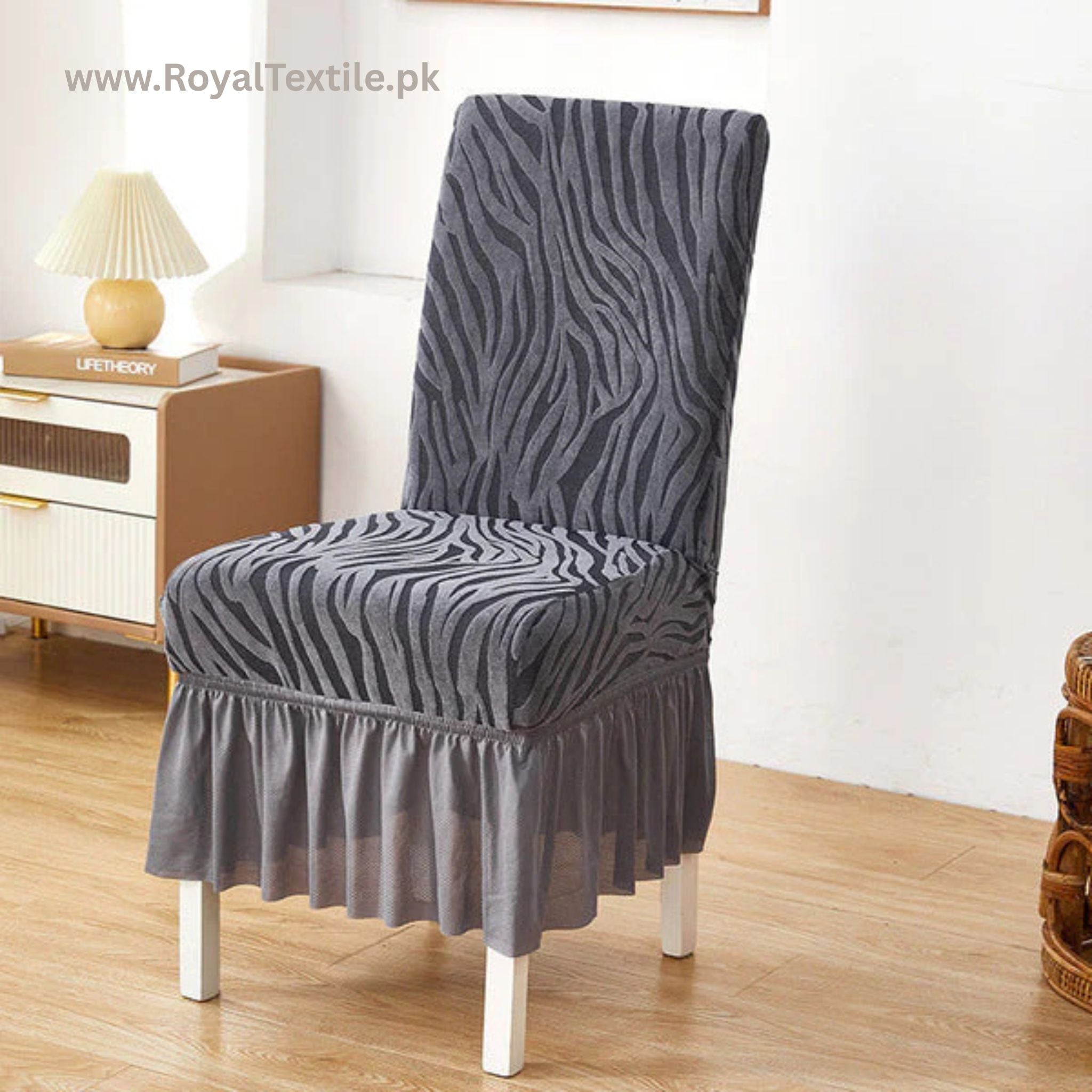 Zebra Velvet Chair Covers