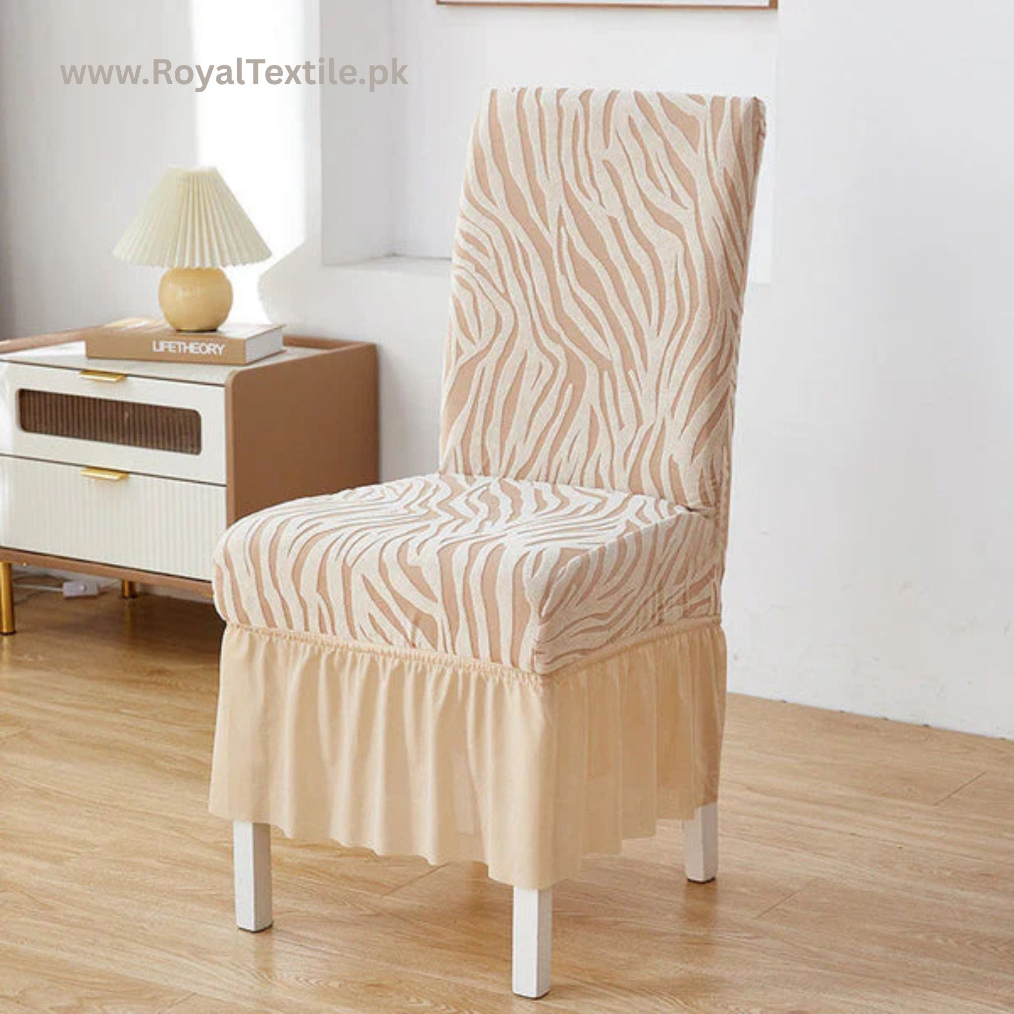 Zebra Velvet Chair Covers