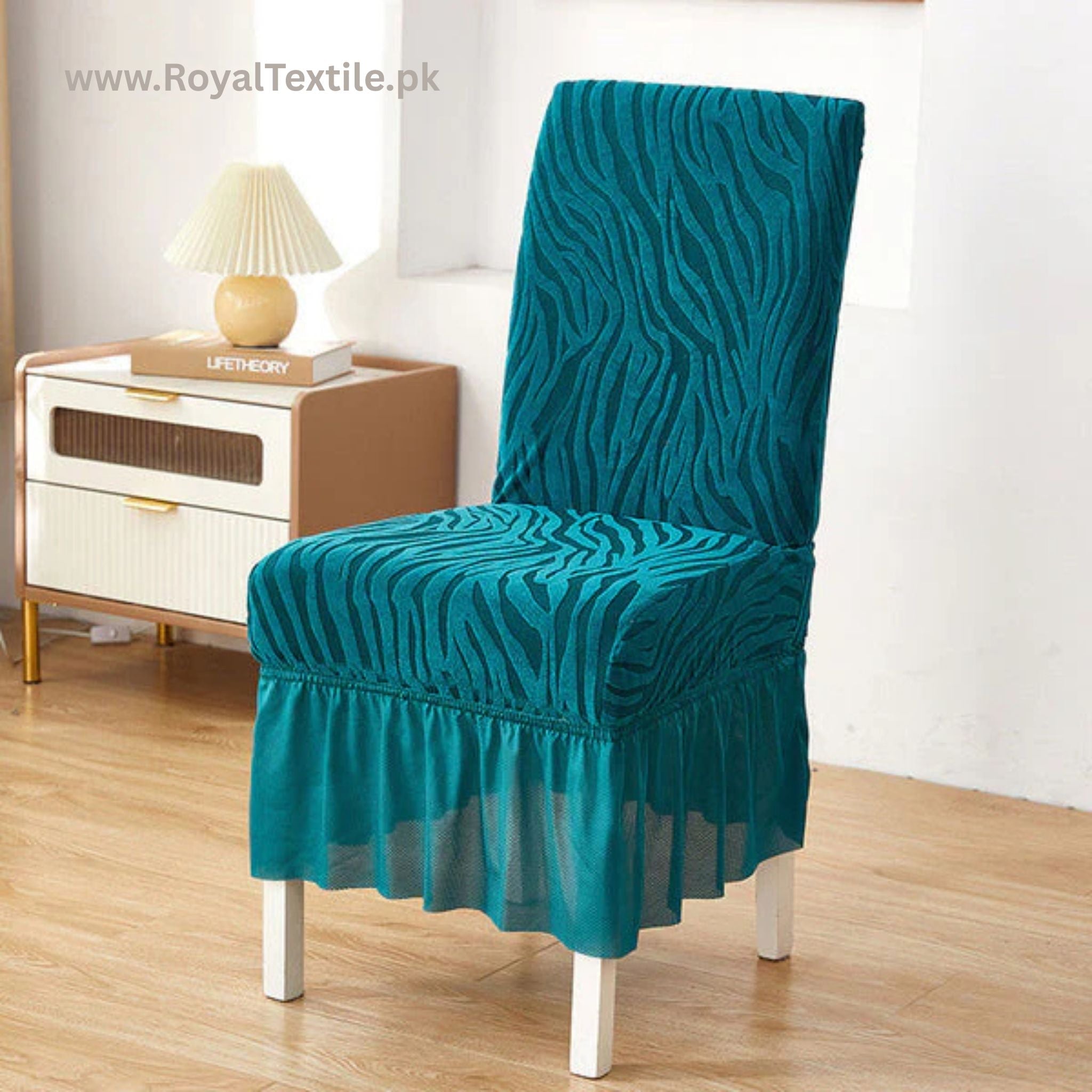 Zebra Velvet Chair Covers