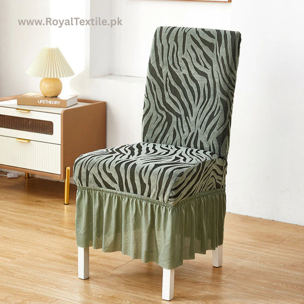 Zebra Velvet Chair Covers