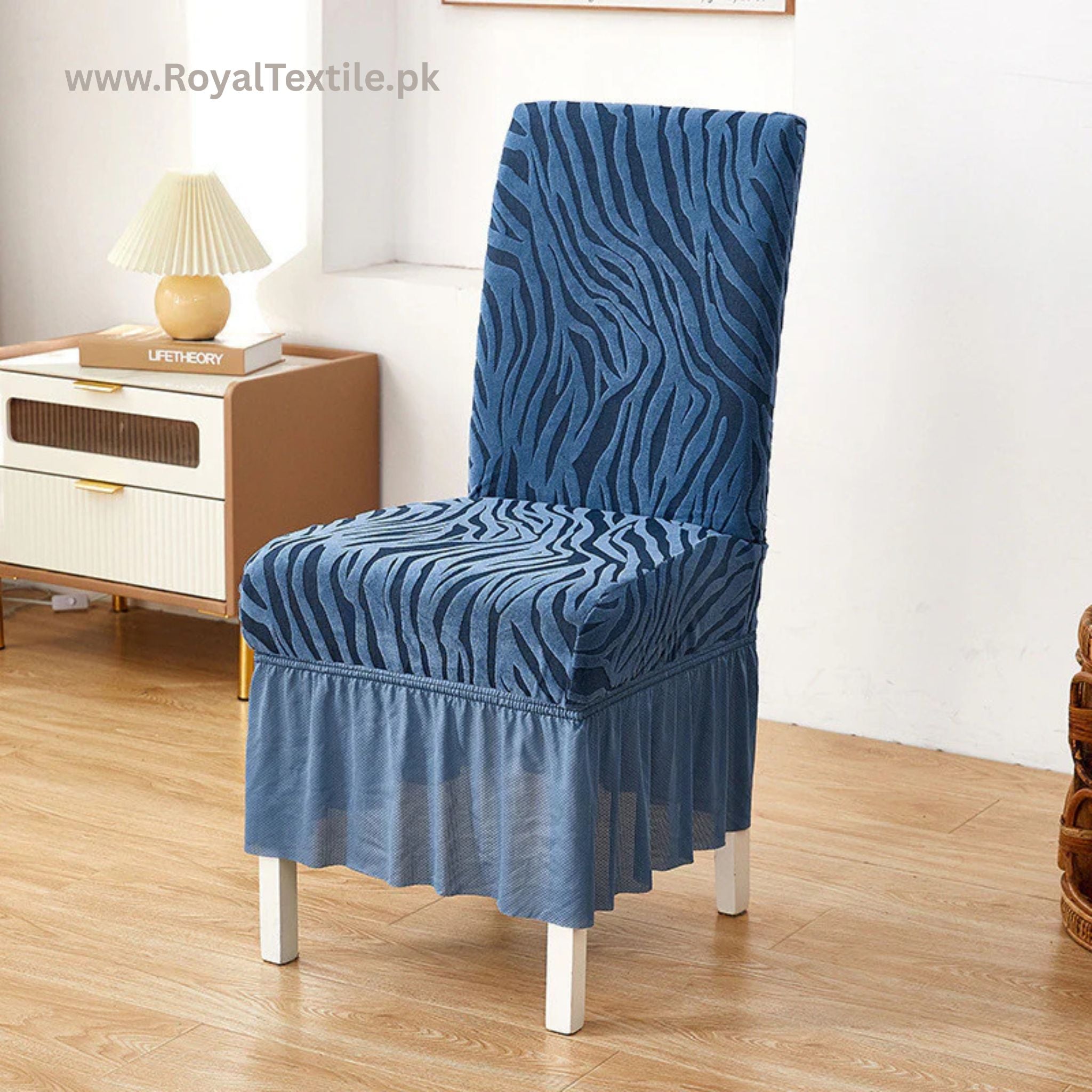 Zebra Velvet Chair Covers