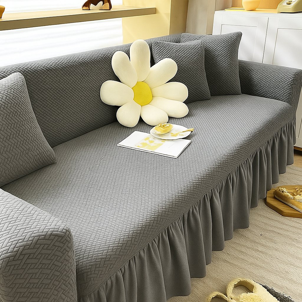 Strip Style Jacquard Sofa Cover