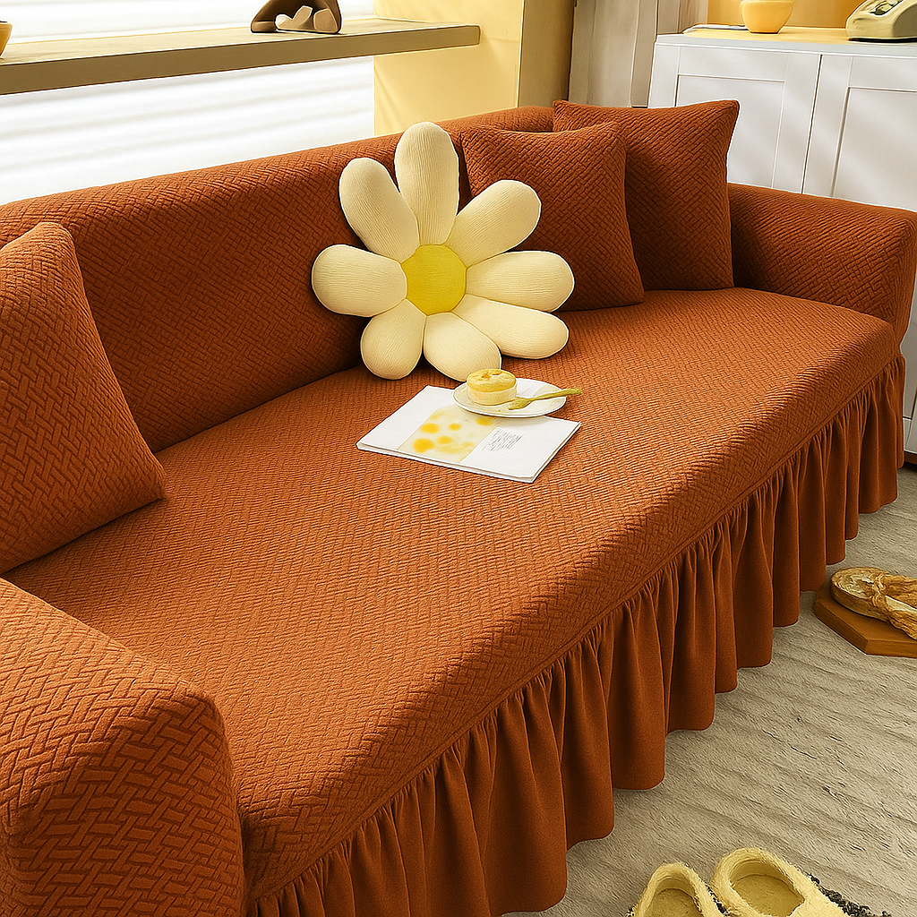 Strip Style Jacquard Sofa Cover
