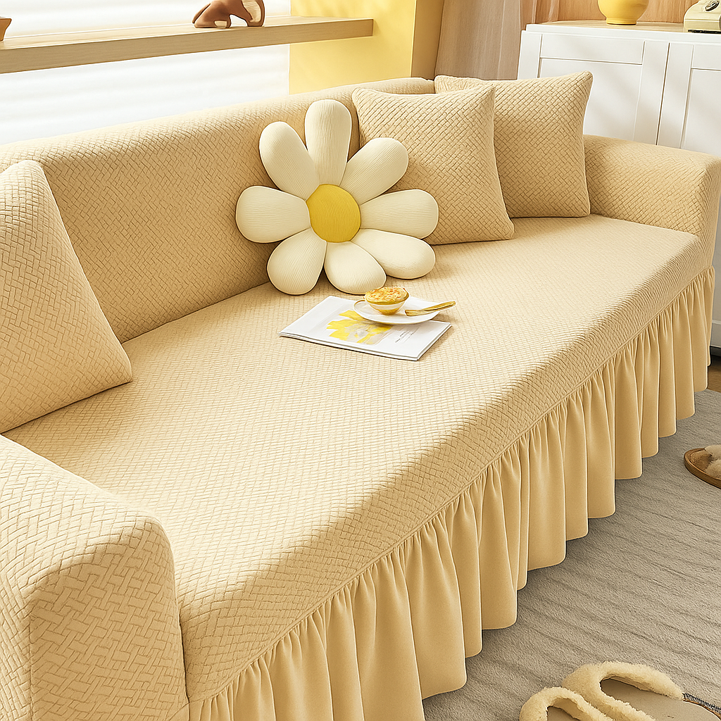Strip Style Jacquard Sofa Cover